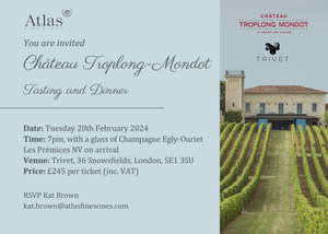 Château Troplong-Mondot Tasting and Dinner